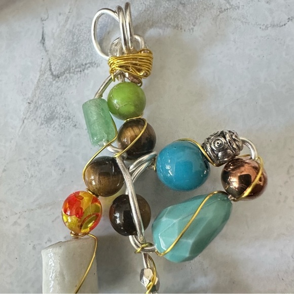 Colorful Beaded Women's Necklace Pendant 1600 Y - Picture 5 of 10